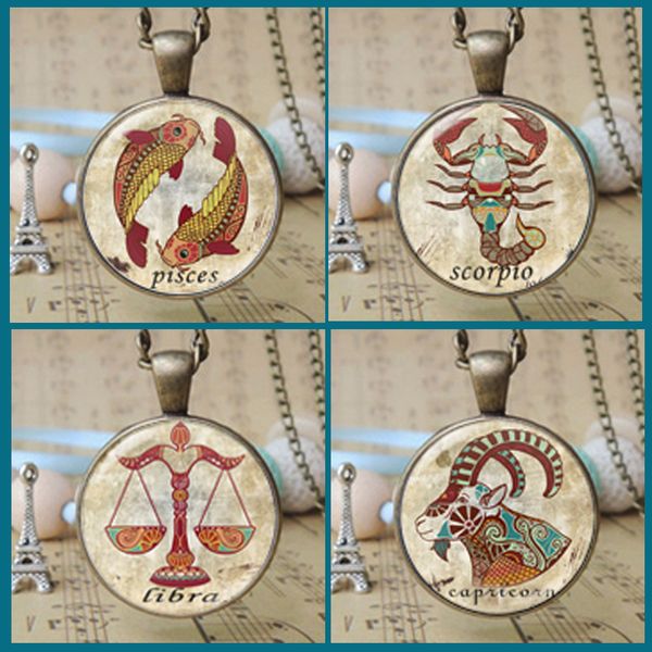 12pcs of vintage zodiac symbol constellation necklace 12 Horoscope zodiac sign jewelry astrology constellation Birth sign jewerly T1139
12pcs of vintage zodiac symbol constellation necklace 12 Horoscope zodiac sign jewelry astrology constellation Birth sign jewerly T1139