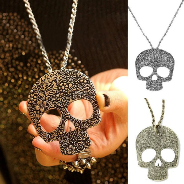 skull necklace rope chain skeleton necklaces pendants antique silver bronze alloy pendants fashion new punk jewelry
skull necklace rope chain skeleton necklaces pendants antique silver bronze alloy pendants fashion new punk jewelry