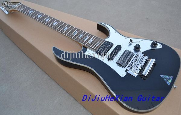 custom 7 strings uv777 black electric guitar floyd rose tremolo bridge abalone diamond fretboard inlay h s h pickups
custom 7 strings uv777 black electric guitar floyd rose tremolo bridge abalone diamond fretboard inlay h s h pickups