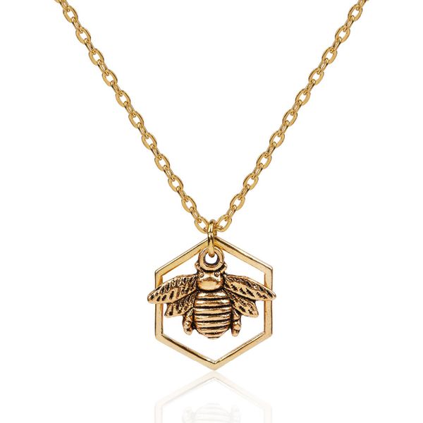 wholesale- 8seasons women fashion jewelry necklace gold plated & antique gold color honeycomb bee hollow 45cm(17 6/8") long, 1 piece, Silver
wholesale- 8seasons women fashion jewelry necklace gold plated & antique gold color honeycomb bee hollow 45cm(17 6/8") long, 1 piece, Silver