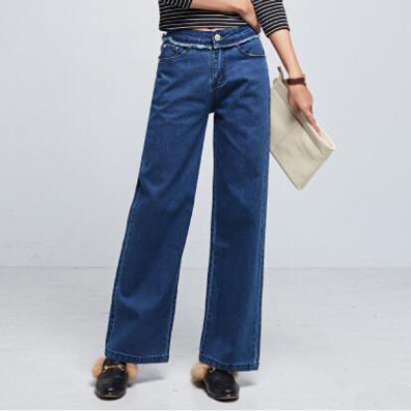 new design women's casual jeans denim long pants straight trousers wide leg open loose jeans xmy, Blue
new design women's casual jeans denim long pants straight trousers wide leg open loose jeans xmy, Blue