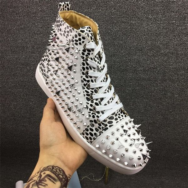 fashion red bottom high women,men shoes spikes sneakers shoes,luxury designer rivets flat walking shoes,dress party wedding 35-46, Black
fashion red bottom high women,men shoes spikes sneakers shoes,luxury designer rivets flat walking shoes,dress party wedding 35-46, Black