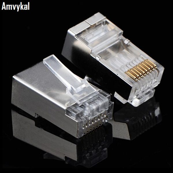 5000pcs/lot good quality metal shield rj45 8p8c network cat5e modular plug rj-45 cat5 ethernet lan cable modular plug adapter connector
5000pcs/lot good quality metal shield rj45 8p8c network cat5e modular plug rj-45 cat5 ethernet lan cable modular plug adapter connector