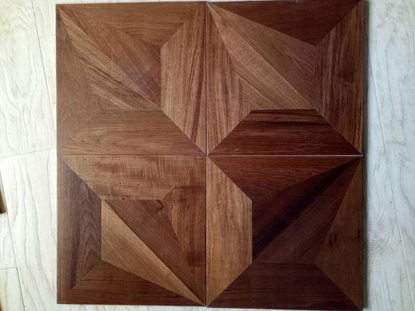 

American walnut parquet flooring solid wood floor hardwood medallion inlay designed carpet rugs wallpaper wall cladding art border wooden timber marquetry