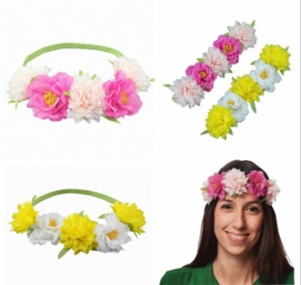 chic bridal halo double color flower stretch crown bridal floral wreath wedding hair wreath bridal floral head crown, Slivery;golden
chic bridal halo double color flower stretch crown bridal floral wreath wedding hair wreath bridal floral head crown, Slivery;golden