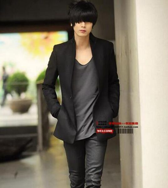 han edition contracted cultivate one's morality men age season in europe and the new fashion boutique suit dress jacket / s-3xl, White;black
han edition contracted cultivate one's morality men age season in europe and the new fashion boutique suit dress jacket / s-3xl, White;black