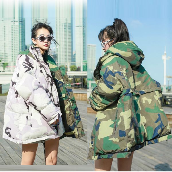 fashion 2019 camo reversible winter supplies size coat with hoodie warm thicken jacket in stock, White
fashion 2019 camo reversible winter supplies size coat with hoodie warm thicken jacket in stock, White