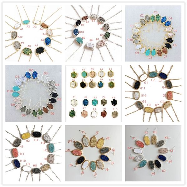 fashion 10 styles drusy druzy necklaces gold silver plated resin geometry stone pendat necklace jewelry for women mixed colors
fashion 10 styles drusy druzy necklaces gold silver plated resin geometry stone pendat necklace jewelry for women mixed colors