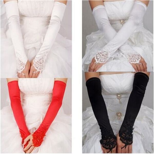 fingerless long wedding gloves 2017 new bridal gloves with lace appliqued wedding dress elegant stock wedding accessories, White
fingerless long wedding gloves 2017 new bridal gloves with lace appliqued wedding dress elegant stock wedding accessories, White