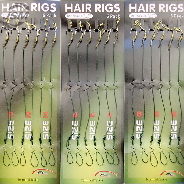 18pcs Carp Fishing Hair Rigs Green Coated Thread Loop 8340 High Carbon Steel Hook Boilies Carp Rigs Carp Fishing Accessories
18pcs Carp Fishing Hair Rigs Green Coated Thread Loop 8340 High Carbon Steel Hook Boilies Carp Rigs Carp Fishing Accessories