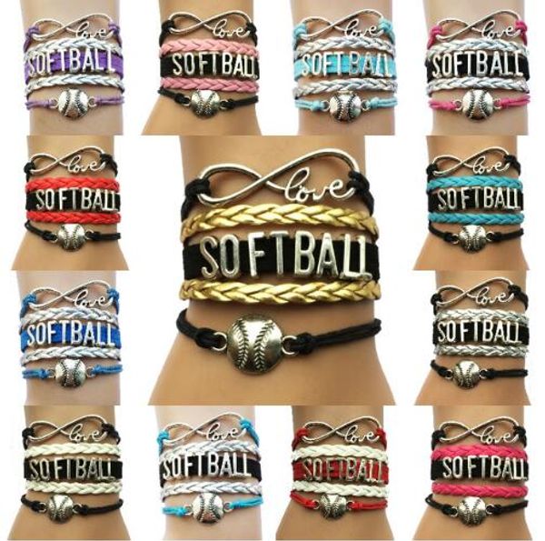 10pcs/lot sale new drop shipping diy handmade jewelry infinity love softball bracelets- custom sports charm leather wrap wristbracelet, Golden;silver
10pcs/lot sale new drop shipping diy handmade jewelry infinity love softball bracelets- custom sports charm leather wrap wristbracelet, Golden;silver