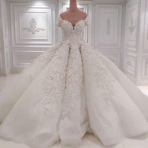 luxury off shoulder crystal 2021 wedding dresses full lace beaded sequins bridal gowns vintage ball gown plus size est wedding dress, White
luxury off shoulder crystal 2021 wedding dresses full lace beaded sequins bridal gowns vintage ball gown plus size est wedding dress, White