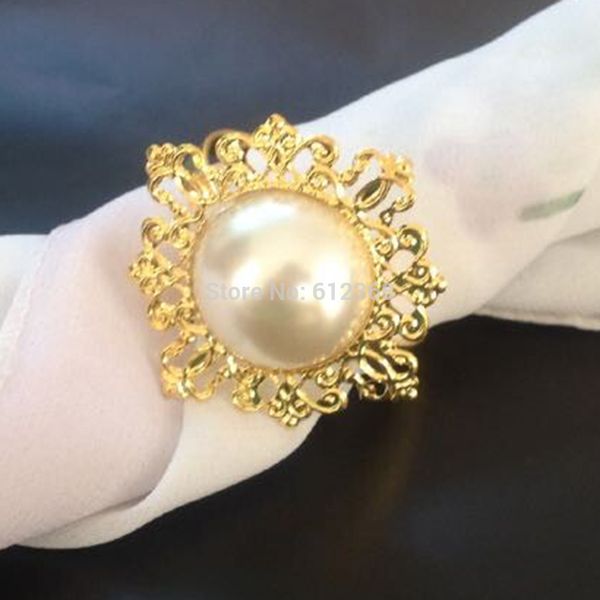 wholesale- 50pcs gold napkin ring rhinestones napkin rings for weddings pearl napkin rings shiny
wholesale- 50pcs gold napkin ring rhinestones napkin rings for weddings pearl napkin rings shiny