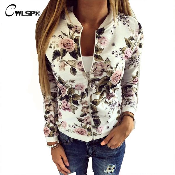 wholesale- autumn fashion bomber jackets coats women flower print women slim basic coats outwear new style jaqueta feminina white ql2674, Black;brown
wholesale- autumn fashion bomber jackets coats women flower print women slim basic coats outwear new style jaqueta feminina white ql2674, Black;brown