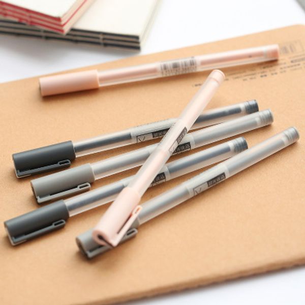 new design 6pcs /lot brief quality gel pen needle 0.35mm fine point pen black ink gel pens for writing
new design 6pcs /lot brief quality gel pen needle 0.35mm fine point pen black ink gel pens for writing