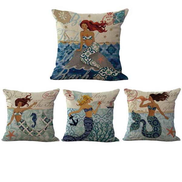 sea mermaid pillow case cushion cover linen cotton square throw pillowcase cover home sofa decor bedding sets drop ship 240502
sea mermaid pillow case cushion cover linen cotton square throw pillowcase cover home sofa decor bedding sets drop ship 240502