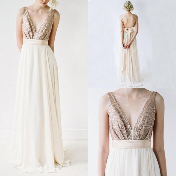 2017 golden bridesmaid dresses long chiffon sequin backless deep v neck wedding bridesmaid gowns party dresses, White;pink
2017 golden bridesmaid dresses long chiffon sequin backless deep v neck wedding bridesmaid gowns party dresses, White;pink