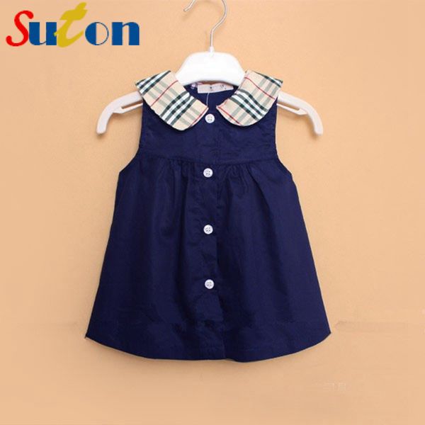 wholesale- 2017 summer new baby girl dress sleeveless plaid doll collar mini a-line princess dress cute button cotton kids clothing 0-2 y, Red;yellow
wholesale- 2017 summer new baby girl dress sleeveless plaid doll collar mini a-line princess dress cute button cotton kids clothing 0-2 y, Red;yellow