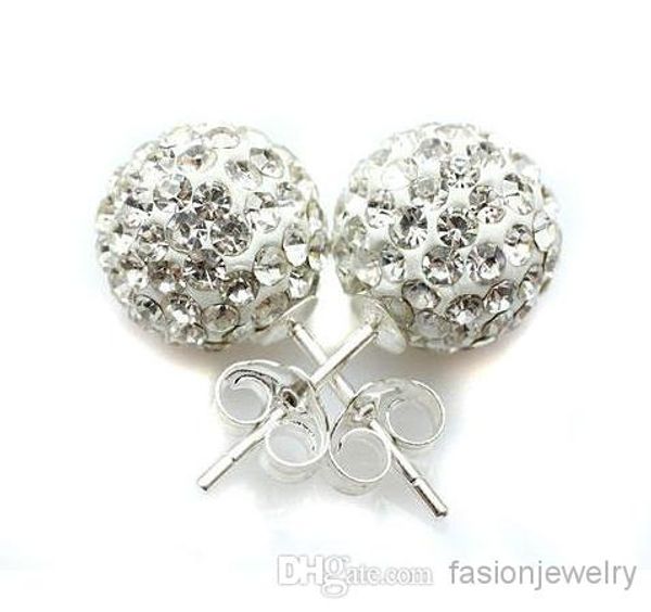 30 pairs/lot 10mm jewelry shamballa new rhinestone mix colors white new disco ball beads clay shamballal crystal earrings stud y3422, Golden;silver
30 pairs/lot 10mm jewelry shamballa new rhinestone mix colors white new disco ball beads clay shamballal crystal earrings stud y3422, Golden;silver