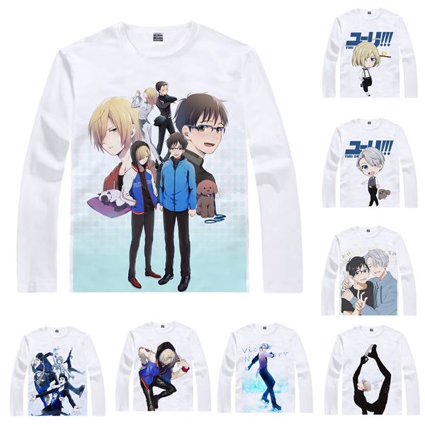 anime shirt yuri on ice t-shirts multi-style long sleeve yuri katsuki victor nikiforov cosplay motivs kawaii shirts, White;black
anime shirt yuri on ice t-shirts multi-style long sleeve yuri katsuki victor nikiforov cosplay motivs kawaii shirts, White;black