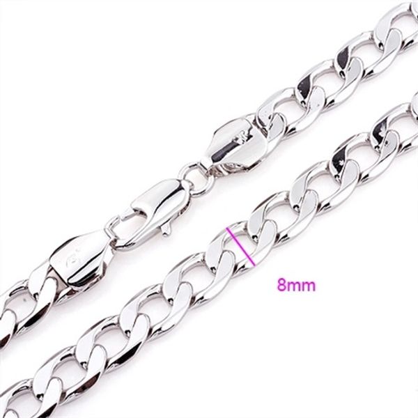 real 24k white gold filled men's fashion necklace curb chain 8mm link 32g ( size: 22 inches, color: silver)
real 24k white gold filled men's fashion necklace curb chain 8mm link 32g ( size: 22 inches, color: silver)