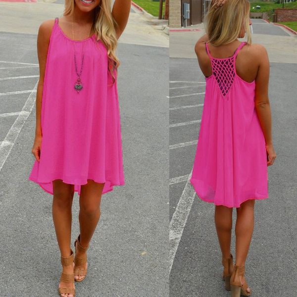 wholesale- 2017 new summer mini dress spaghetti strap hollow out chiffon beach loose mini dress see through sundress vestidos casual, White;black
wholesale- 2017 new summer mini dress spaghetti strap hollow out chiffon beach loose mini dress see through sundress vestidos casual, White;black