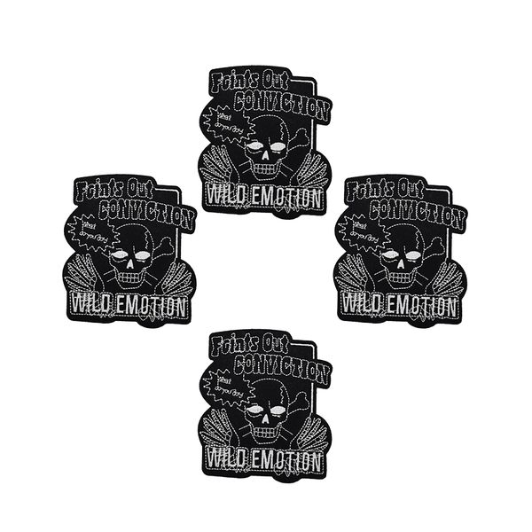 1pcs punk skull badges patches for motor clothing iron on transfer applique patch for garment jacket diy sew on embroidery badge, Black
1pcs punk skull badges patches for motor clothing iron on transfer applique patch for garment jacket diy sew on embroidery badge, Black