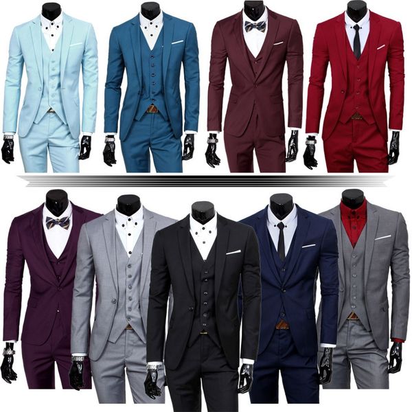 wholesale- mens three piece classic set vest formal working jacket groom wedding dress suit (jacket + pants + + vest, White;black
wholesale- mens three piece classic set vest formal working jacket groom wedding dress suit (jacket + pants + + vest, White;black