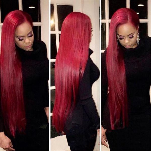 28inch dark red human hair wig silk straight malaysian remy hair lace front wigs glueless ing, Black;brown
28inch dark red human hair wig silk straight malaysian remy hair lace front wigs glueless ing, Black;brown
