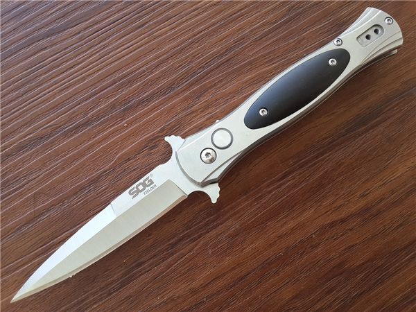 Sog FIELDER auto EDC Folding blade knife G707 8Cr14Mov Steel Cocobolo handle Plunge Loc rescue knife cutting tools
Sog FIELDER auto EDC Folding blade knife G707 8Cr14Mov Steel Cocobolo handle Plunge Loc rescue knife cutting tools