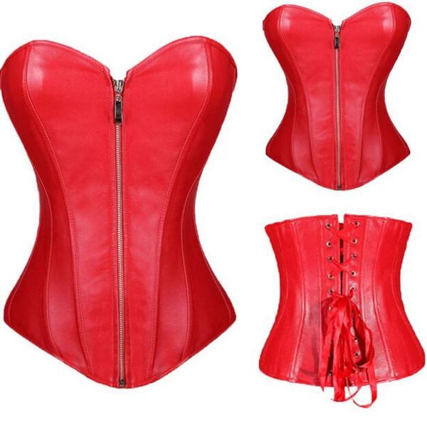 wholesale black women's corset wet look zipper front lae up back steel boned overbust corsets clothing dhl, Black;white
wholesale black women's corset wet look zipper front lae up back steel boned overbust corsets clothing dhl, Black;white