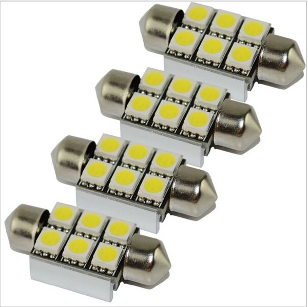 4pc 36mm c5w c10w canbus no error festoon 6 led 5050 smd car licence plate light auto housing interior dome lamps reading lights
4pc 36mm c5w c10w canbus no error festoon 6 led 5050 smd car licence plate light auto housing interior dome lamps reading lights