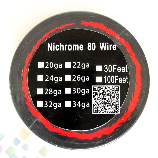 

Best Nichrome 80 Wire 30 Feet AWG 22 24 26 28 30 32 Heating Resistance Coil Wick for DIY RDA DHL Free