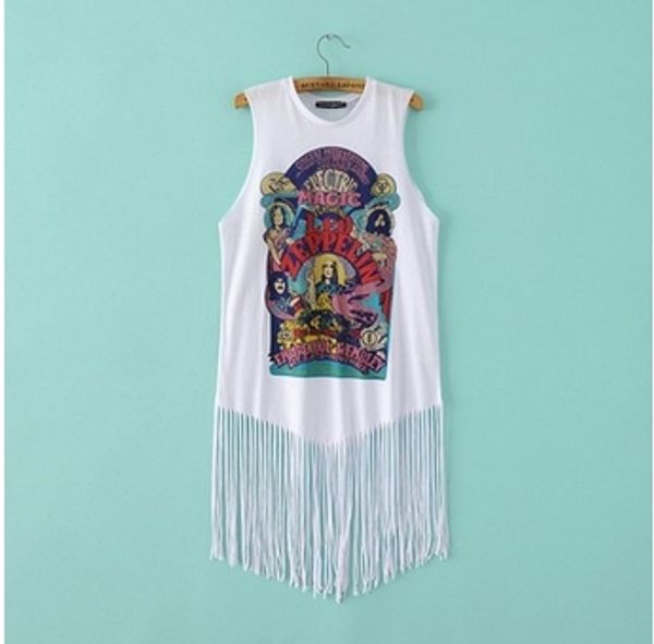 wholesale- fringed sleeveless t shirt women 2016 summer cult rock punk gothic graphic camisole vest sleeveless shirt swag style des femmes, White
wholesale- fringed sleeveless t shirt women 2016 summer cult rock punk gothic graphic camisole vest sleeveless shirt swag style des femmes, White