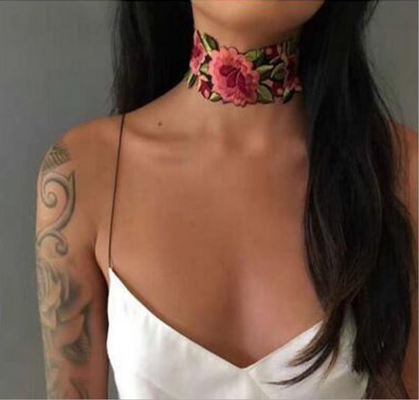diy personality red flower necklaces chinese folk embroidery vivid rose lace choker chain for your mother/girlfriend/ladybro, Silver
diy personality red flower necklaces chinese folk embroidery vivid rose lace choker chain for your mother/girlfriend/ladybro, Silver