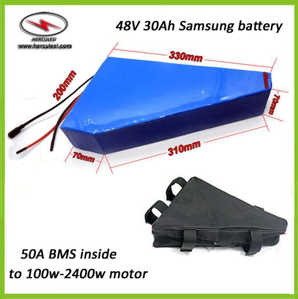triangle electric bike battery 48v 30ah lithium battery pack 2400w 1500w li-ion electric bicycle battery 48v use in samsung cell
triangle electric bike battery 48v 30ah lithium battery pack 2400w 1500w li-ion electric bicycle battery 48v use in samsung cell