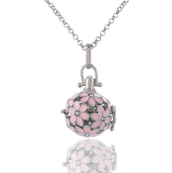 new fashion flower lockets pendants opening floating sound bead lockets necklace for pregnant woman jewelry, Silver
new fashion flower lockets pendants opening floating sound bead lockets necklace for pregnant woman jewelry, Silver