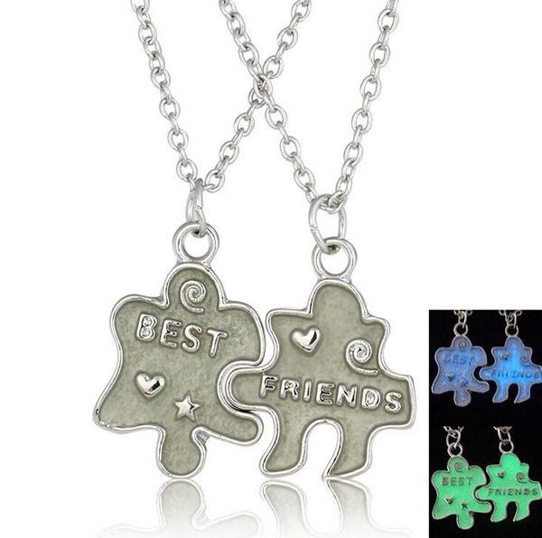 gift lights puzzle necklace shine couple good friends necklace pendant set jewelry wfn147 (with chain) mix order 20 1set=2 pieces, Silver
gift lights puzzle necklace shine couple good friends necklace pendant set jewelry wfn147 (with chain) mix order 20 1set=2 pieces, Silver