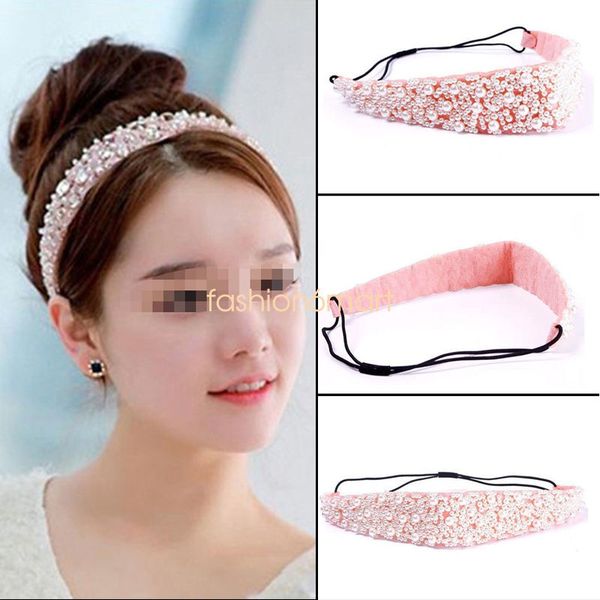 fashion girl lady pearl beaded headband crystal hair band elastic hair accessory #r41, Black;brown
fashion girl lady pearl beaded headband crystal hair band elastic hair accessory #r41, Black;brown