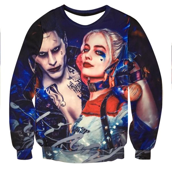 wholesale- men women hoodie sweatshirt 3d print joker harley quinn suicide squad hip hop hoodies tracksuit sweat shirt character hooded, Black
wholesale- men women hoodie sweatshirt 3d print joker harley quinn suicide squad hip hop hoodies tracksuit sweat shirt character hooded, Black