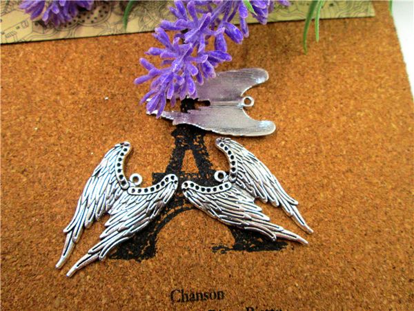 30pcs silver tone supernatural castiel angel wing charm pendants 40x22mm, Bronze;silver
30pcs silver tone supernatural castiel angel wing charm pendants 40x22mm, Bronze;silver