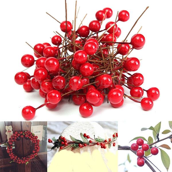 wholesale-90pcs/lot red christmas artificial fruit berry holly flowers pick diy craft home wedding xmas party decoration tree ornament
wholesale-90pcs/lot red christmas artificial fruit berry holly flowers pick diy craft home wedding xmas party decoration tree ornament