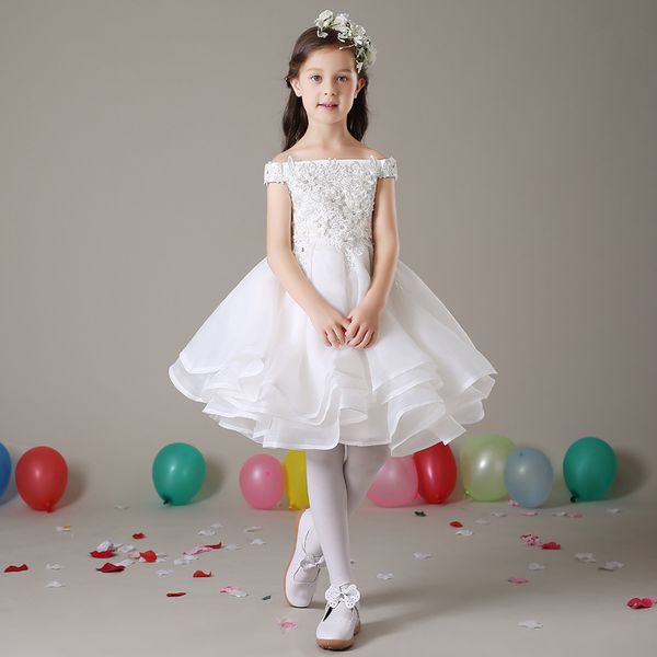 flower girl dresses with appliques for wedding sweet little girls kids/child dress 2017 short party pageant first communion dress, White;blue
flower girl dresses with appliques for wedding sweet little girls kids/child dress 2017 short party pageant first communion dress, White;blue