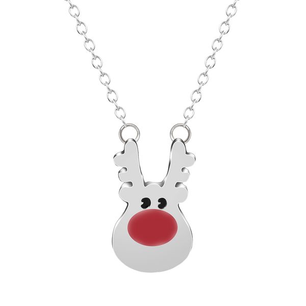 10pcs/lot simple style red christmas deer statement necklace reindeer rudolph women jewelry kids girls gift, Silver
10pcs/lot simple style red christmas deer statement necklace reindeer rudolph women jewelry kids girls gift, Silver