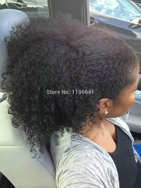 140g kinky curly ponytail hair extenions clip in unprocessed real brazilian hair ponytail afro kinky curly natural puff 4colors, Black
140g kinky curly ponytail hair extenions clip in unprocessed real brazilian hair ponytail afro kinky curly natural puff 4colors, Black