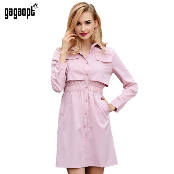 wholesale- gagaopt 2017 new arrivals autumn dress women false pocket shirt dress tunic office dress robe vestidos, White;black
wholesale- gagaopt 2017 new arrivals autumn dress women false pocket shirt dress tunic office dress robe vestidos, White;black