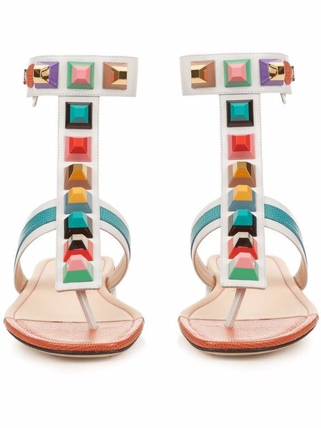 Hot Slingback Gladiators Flats Thong Sandals Ankle Strap Flip flop Zapatos Mujer Slipn on Rivets Sandalias Shoes Woman Size 42
Hot Slingback Gladiators Flats Thong Sandals Ankle Strap Flip flop Zapatos Mujer Slipn on Rivets Sandalias Shoes Woman Size 42
