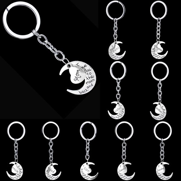 moon heart key rings for mom dad sister brother son key chains zinc alloy keyring, Slivery;golden
moon heart key rings for mom dad sister brother son key chains zinc alloy keyring, Slivery;golden