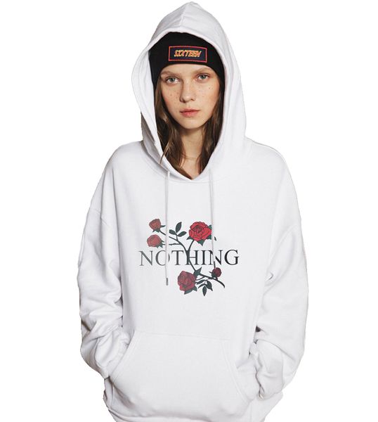 women's hoodies sweatshirts nothing printed rose flower embroidery long sleeve white gray size s m xl hooded jacket coat femmes, Black
women's hoodies sweatshirts nothing printed rose flower embroidery long sleeve white gray size s m xl hooded jacket coat femmes, Black