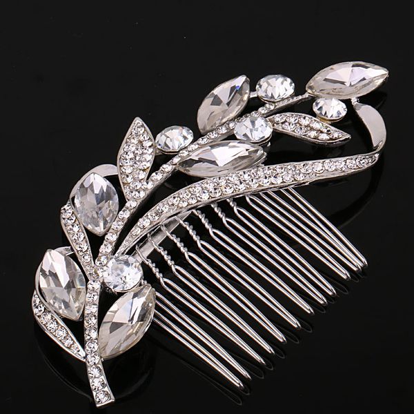 Women Luxury Crystal Bridal Hair piece girls Wedding Accessories Jewelry Large Crystal Leaf Bride Combs 10*6CM Wholesale
Women Luxury Crystal Bridal Hair piece girls Wedding Accessories Jewelry Large Crystal Leaf Bride Combs 10*6CM Wholesale